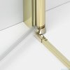 New Trendy New Soleo Light Gold 80x195 cm drzwi wnękowe wspornik skośny złoty połysk/szkło przejrzyste D-0838A